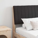  Tapecirani uzglavlje Crna 180 cm Čvrsto borovo drvo Slike