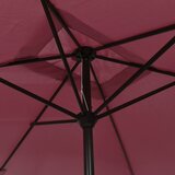 Vanjski suncobran s metalnim stupom 300 x 200 cm bordo | shoptok.hr