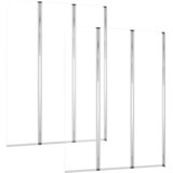  Tuš-kabine od kaljenog stakla 2 kom 104 x 130 cm prozirne | shoptok.hr