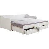 XORA POSTELJA 90/180 cm x 200 cm , leseni material bela | Shoptok.si