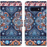 Cadorabo Ohišje, združljiv s Samsungom - Design Blue Mandala št. 1 - Zaščitni pokrov z magnetnim zapiranjem, funkcijo stojala in režo za kartico, (20591202) | Shoptok.si