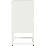 vidaXL Nočna omarica Bela 36x39x78 cm Hladno valjano jeklo | Shoptok.si