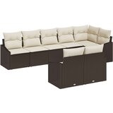  Vrtni kavč komplet 8-delni set Krem, Rjav, (22094069) | Shoptok.si
