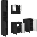  Set namještaja za kupaonicu 4 kom. Crna 61 x 35 x 64 cm | shoptok.hr