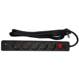 Gembird SPG5-B-10(3G1.5)**produzni kabl sa zastitom i 5 uticnica, 5V/3.1A USB-A+C 16A/3500W 3m Black | ePonuda.com