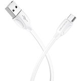 Borofone podatkovni kabel X19 MicroUSB na USB 1m 2,4A bel | Shoptok.si