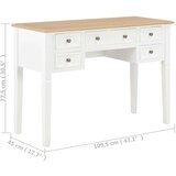  280069 Writing Desk White 109,5x45x77,5 cm Wood | shoptok.hr