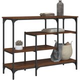  Konzolni stol s policama boja smeđeg hrasta 100 x 35 x 75 cm | shoptok.hr