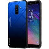 Cadorabo Ohišje, združljiv s Samsungom v modri barvi - črni - dvobarvni zaščitni pokrov iz silikona TPU in hrbta iz kaljenega stekla, (20573391) | Shoptok.si