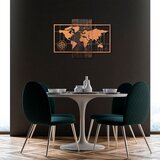 Wallity Zidna dekoracija World Map Wıth Compass, 58x85 cm, Bakar Cene