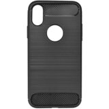  Gumijasti / gel etui Carbon za Apple iPhone XS Max (6.5") - črni Cene