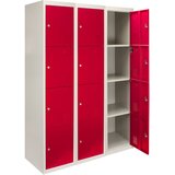 Monster 3 x kovinske omarice za shranjevanje - štiri vrata, rdeče - ravno pakiranje, (21571292) | Shoptok.si