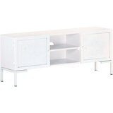 Maison Chic TV omarica - TV stojalo - Televizijska omarica bela 115x30x46 cm trden mangov les, (21701270) | Shoptok.si