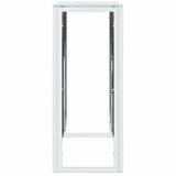  Konzolni stol 110 x 30 x 70 cm od nehrđajućeg čelika i stakla | shoptok.hr