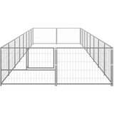 vidaXL kavez za pse srebrni 16 m² čelični | shoptok.hr