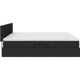 vidaXL krevet s madracem i skladištem s madracem crna 200 x 200 cm | shoptok.hr