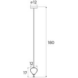  MAXLIGHT P0575 - LED luster na sajli PALLONCINI 2xLED/3W/230V prečnik 12 cm bež | Eponuda.com