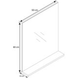 MID.YOU STENSKO OGLEDALO, leseni material | Shoptok.si