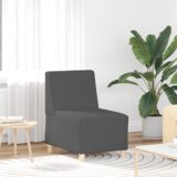 vidaXL Sofa stol Temno siva 55 x 74 x 82 cm Mikrovlaknena tkanina | Shoptok.si