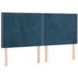 vidaXL Posteljno vzglavje 4 kosa temno moder 80x5x78/88 cm žamet, (20952343) Cene