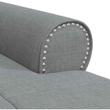  Ležaljka s jastukom Svijetlo siva 91 x 157 x 91 cm tkanina | shoptok.hr