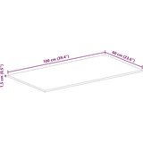 vidaXL Ploča za stol 100x60x1,5 cm pravokutna masivno obnovljeno drvo | shoptok.hr