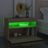  Noćni ormarić s LED svjetlima 2 kom boja hrasta 60 x 35 x 40 cm | shoptok.hr