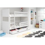  Pogradi BMS Rico + predal 200x90 cm, bela u