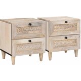  Noćni ormar 2 kom. Bijela 40 x 33 x 46 cm Konstruirano drvo | shoptok.hr