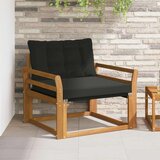  Set vanjskih sofa Čvrsto drvo akacije i Textilene Prirodna | shoptok.hr