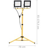 vidaXL LED reflektor s stojalom 2x100 W toplo bel | Shoptok.si