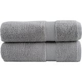 vidaXL Premium kopalne brisače 2 kosa siva 100x150 cm 600 gsm bombaž | Shoptok.si