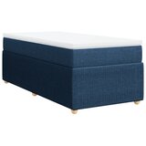 vidaXL Box spring postelja z vzmetnico modra 100x200 cm blago, (21291574) | Shoptok.si
