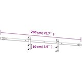  Drsna vrata Naravna in črna 90 x 210 cm Masiven borov les | Shoptok.si