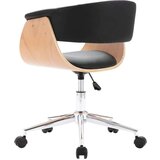 vidaXL Okretne blagovaonske stolice od umjetne kože 2 kom crne | shoptok.hr