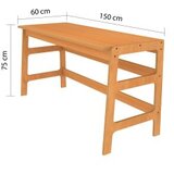 Hanah home Radni sto i polica za knjige CPT4802-150, Tikovina | Eponuda.ba