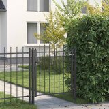  Ogradna vrata HORST 100 x 100 cm Metal Crna Može se zaključati | shoptok.hr