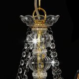 x Luster s perlama zlatni 8 žarulja E14 | shoptok.hr