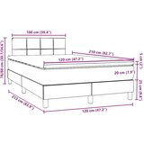Box spring postelja z vzmetnico temno zelena 120x210 cm žamet, (21791812) | Shoptok.si