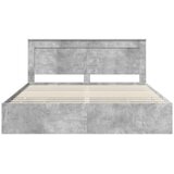  Okvir za krevet s ladicama Betonski sivi 200 x 200 cm - Beton siva 200 x 200 cm | shoptok.hr