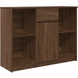 vidaXL Komoda s predalom rjavega hrasta 101x35x76 cm inženirski les, (21830534)