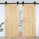  Vrata NARVIK Naravna 95 x 210 cm Masiven borov les, (5000215317) | Shoptok.si