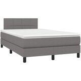  Krevet s oprugama i madracem tamnosivi 120 x 200 cm od tkanine | shoptok.hr