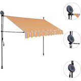 Tenda na ručno uvlačenje s LED svjetlima 250 cm žuto-plava | Eponuda.com