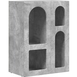  Strani šal Betonsko siva 59 x 35 x 80.5 cm Konstruiran les, (5000108593) | Shoptok.si
