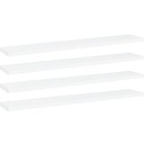 vidaXL Police za knjige 4 kom bijele 60 x 10 x 1 5 cm od iverice Cijene