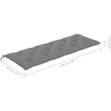  Složiva vrtna klupa s jastukom 159 cm od masovne tikovine | shoptok.hr