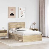  Konstrukcija postelje Sonoma 120 x 200 cm Masivno borovo les, (5000103398) | Shoptok.si