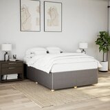 vidaXL Posteljni okvir brez vzmetnice taupe 140x190 cm blago Cene