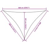  Jedro za zaštitu od sunca 160 g/m² crno 4 x 4 x 5,8 m HDPE | shoptok.hr